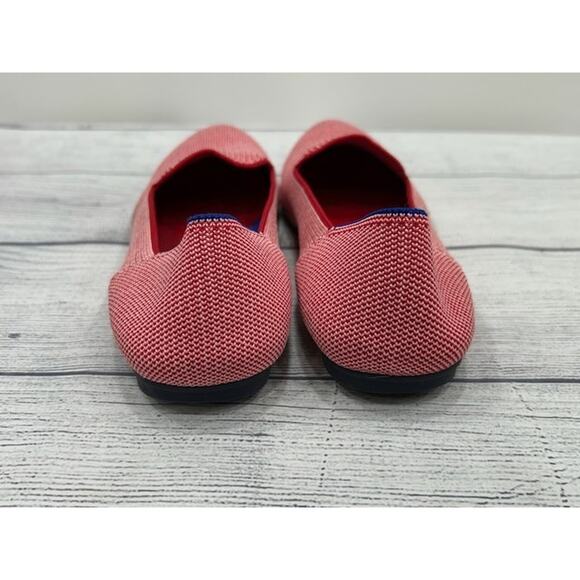 Rothys Womens The Ballet Shoes Knit Flat Heel Round Toe Slip On Red Size 8 - Picture 8 of 11